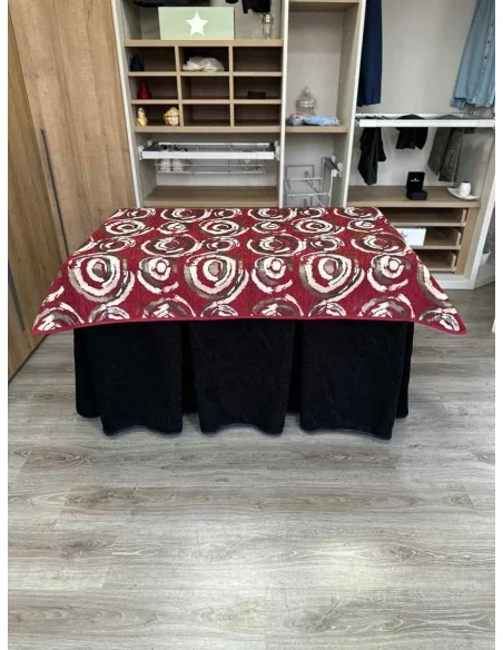 Conjunto Doble Grueso 10 Pliegues Negro con Tapete Eclipse