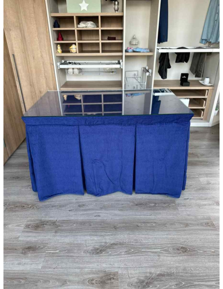Ropa de Mesa Camilla Doble Grueso 10 Pliegues Azul