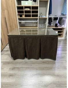 Ropa de Mesa Camilla Doble Grueso 10 Pliegues Chocolate 2