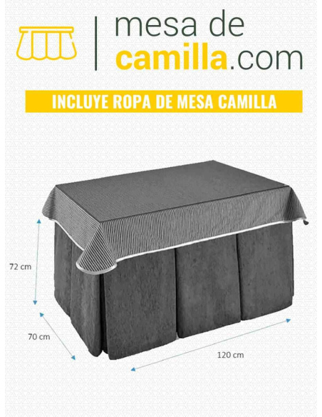 Conjunto Ropa Chenilla 8-10 Pliegues color Chocolate con Tapete Rombos