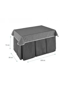 Tapete Antimanchas Flor Beige 2