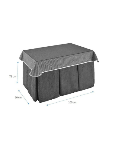 Tapete Antimanchas Flor Beige