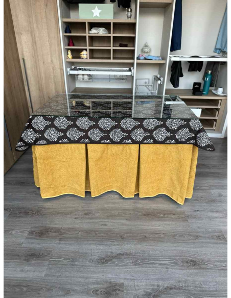 Conjunto Antimanchas Extragruesa Ultraeficiente Mostaza con Tapete Acebo