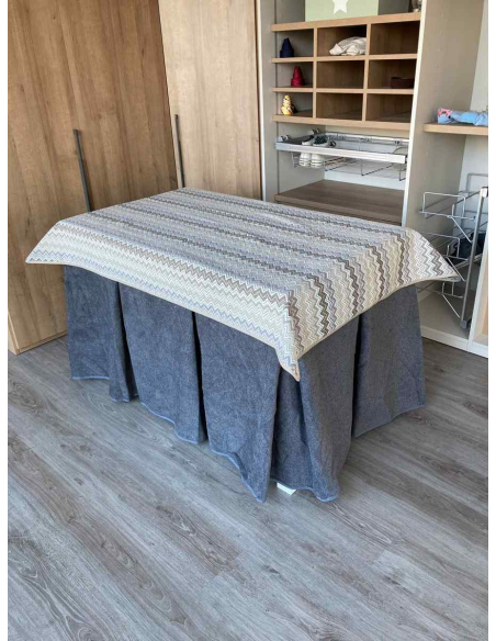 Conjunto Antimanchas Extragruesa Ultraeficiente Gris con Tapete Estriado