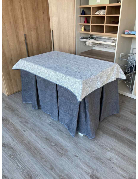 Conjunto Antimanchas Extragruesa Ultraeficiente Gris con Tapete Sol