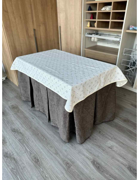 Conjunto Antimanchas Extragruesa Ultraeficiente Chocolate con Tapete Lazos