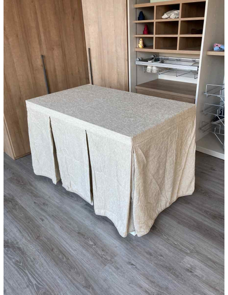 Conjunto Ropa Chenilla 8-10 Pliegues color Beige