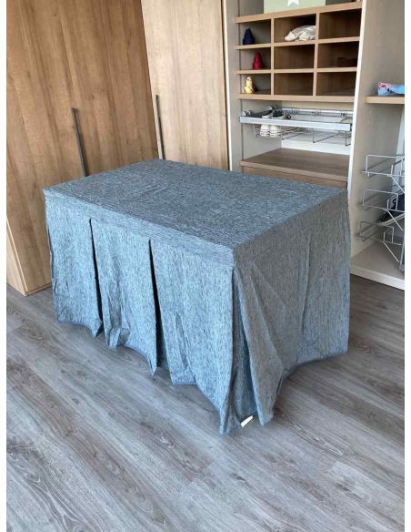 Conjunto Chenilla 8-10 Pliegues color Gris