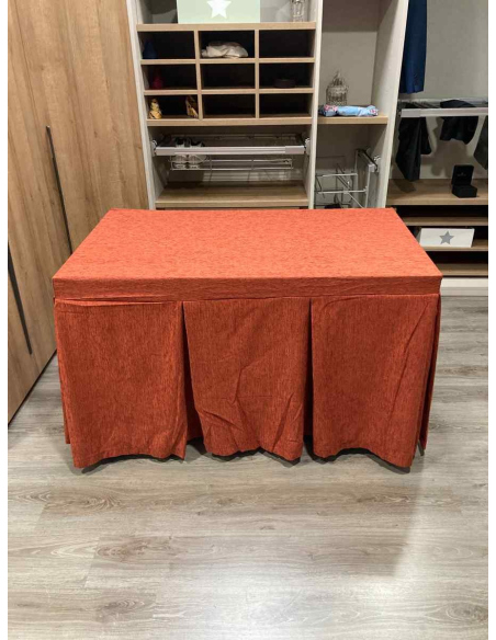 Conjunto Chenilla 8-10 Pliegues color Teja