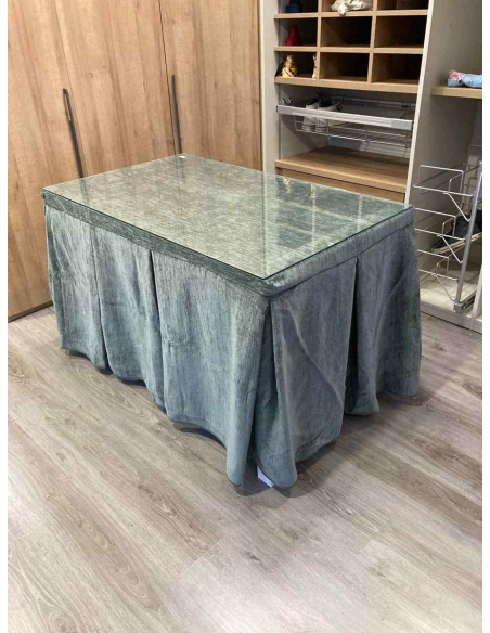 Ropa de Mesa Camilla Doble Grueso 10 Pliegues Gris