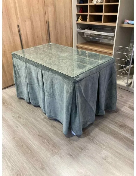 Ropa de Mesa Camilla Doble Grueso 10 Pliegues Gris