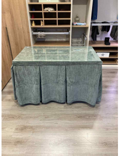 Ropa de Mesa Camilla Doble Grueso 10 Pliegues Gris 2