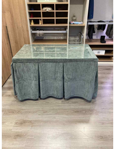 Ropa de Mesa Camilla Doble Grueso 10 Pliegues Gris