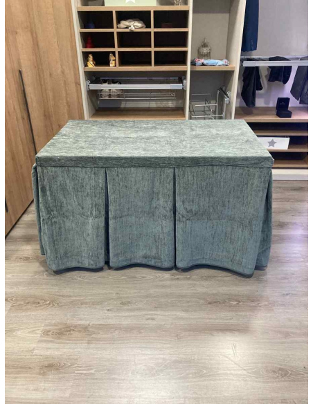 Conjunto Doble Grueso 10 Pliegues Gris