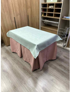 Conjunto Completo Antimanchas Aterciopelada Triplegrueso color Rosa con Tapete Liso Roca 2