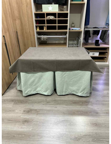 Conjunto Completo Antimanchas Aterciopelada Triplegrueso color Roca con Tapete Liso Chocolate