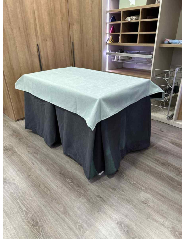 Conjunto Completo Antimanchas Aterciopelada Triplegrueso color Grafito con Tapete Liso Roca