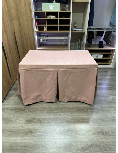 Conjunto Completo Antimanchas Aterciopelada Triplegrueso color Rosa