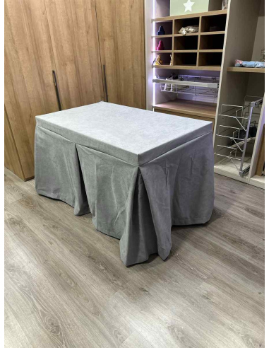 Conjunto Completo Antimanchas Aterciopelada Triplegrueso color Gris