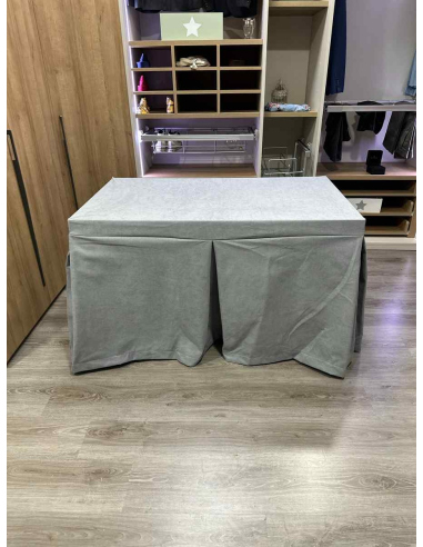 Conjunto Completo Antimanchas Aterciopelada Triplegrueso color Gris