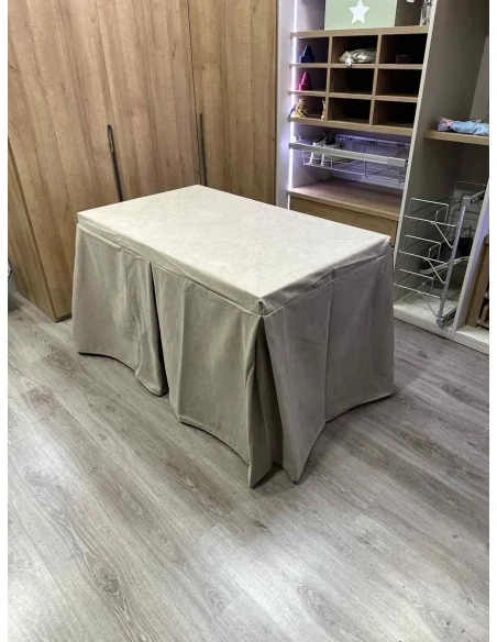 Conjunto Completo Antimanchas Aterciopelada Triplegrueso color Beige