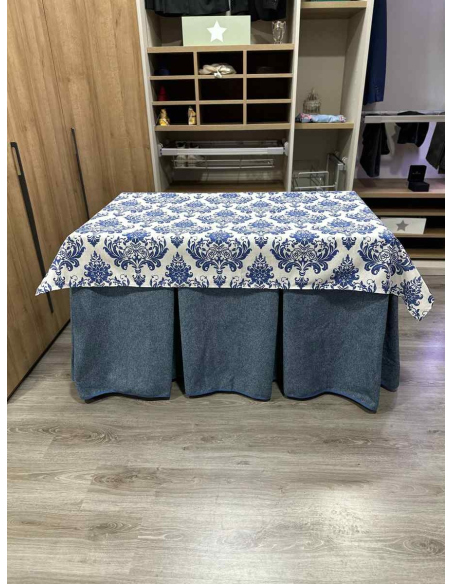 Conjunto Antimanchas Extragruesa Ultraeficiente Azul con Tapete Mosaico Blue