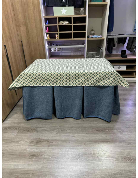 Conjunto Antimanchas Extragruesa Ultraeficiente Azul con Tapete Libano Verde