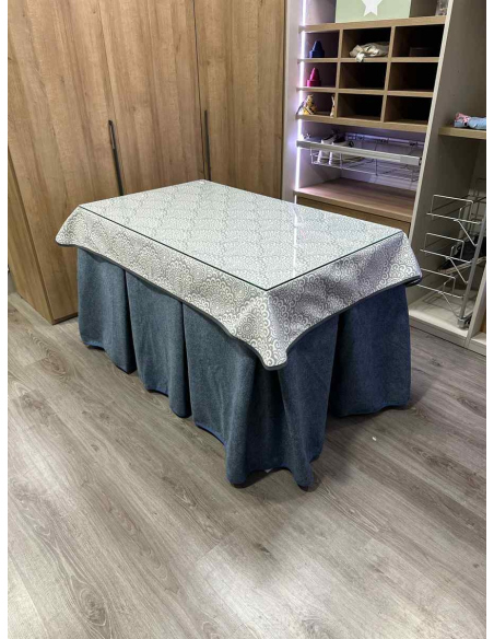 Conjunto Antimanchas Extragruesa Ultraeficiente Azul con Tapete Sol