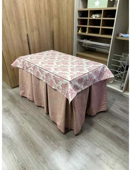 Conjunto Antimanchas Extragruesa Ultraeficiente Rosa con Tapete Mosaico Rosa