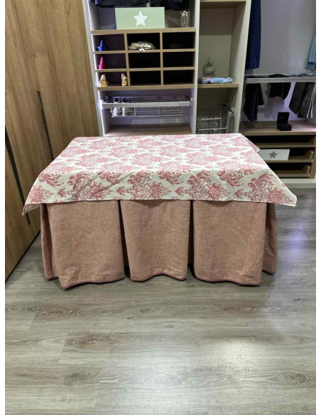 Conjunto Antimanchas Extragruesa Ultraeficiente Rosa con Tapete Mosaico Rosa