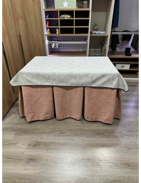 Conjunto Antimanchas Extragruesa Ultraeficiente Rosa con Tapete Sol