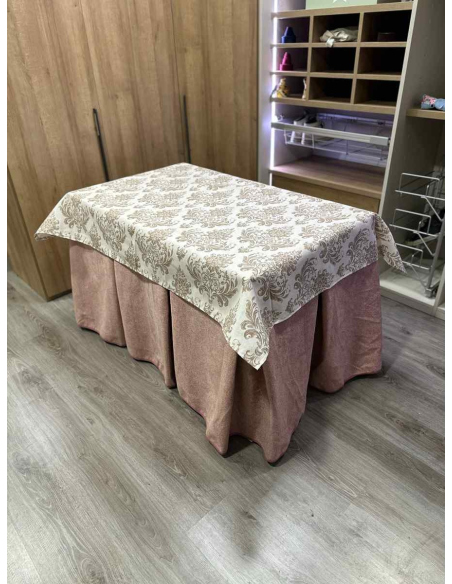 Conjunto Antimanchas Extragruesa Ultraeficiente Rosa con Tapete Mosaico Chocolate