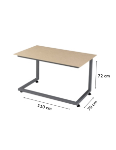 Mesa Camilla Relax Rectangular con Estructura de Forja 2