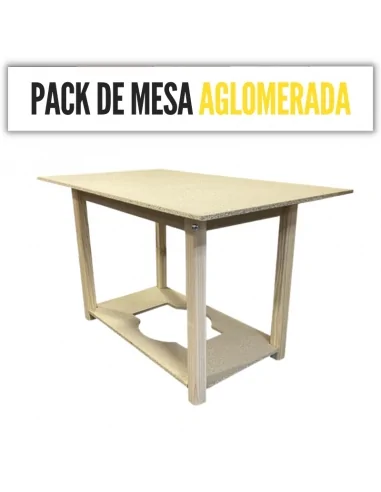 Pack mesa camilla aglomerado