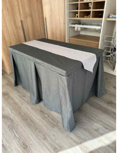 Camino de Mesa Color Gris Plata