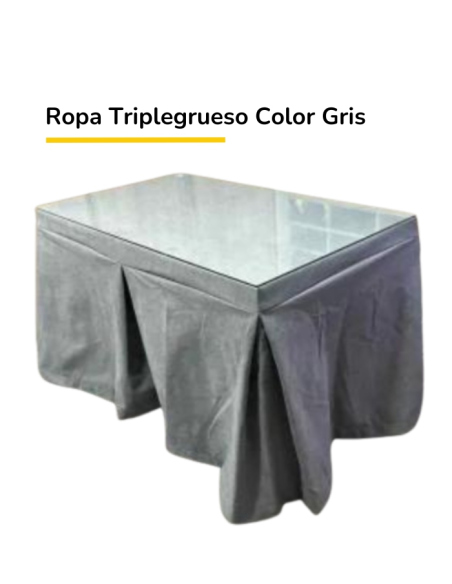 Ropa de mesa camilla triplegrueso antimanchas gris
