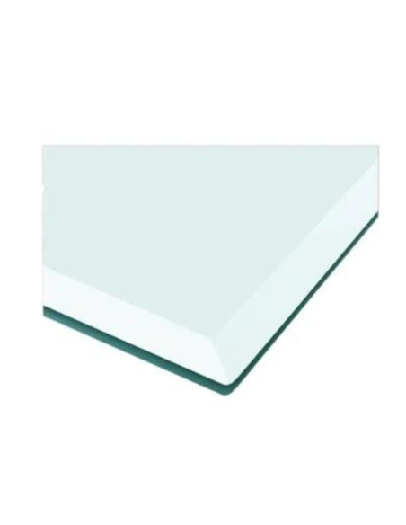 cristal para mesa a medida con cantos pulidos