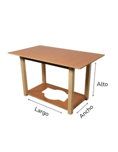 mesa de madera a medida 2