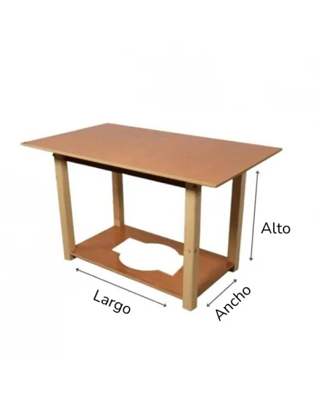 Mesa de Madera Rectangular Maciza a Medida - Personaliza tu mesa