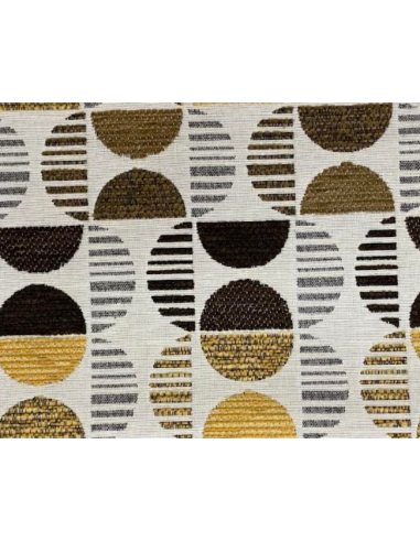 Tapete Circulos Chocolate y Mostaza