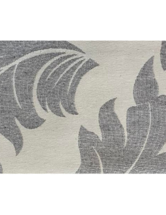 Tapete Hojas Gris