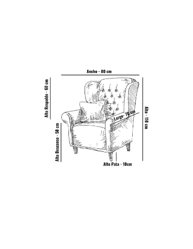 Butaca de mesa camilla - Bart