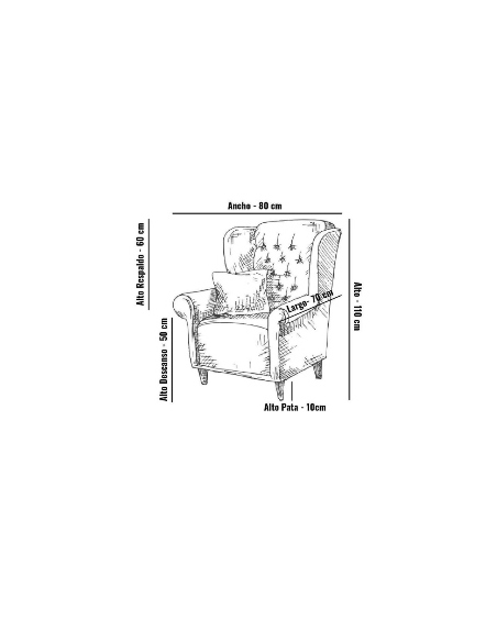 Butaca de mesa camilla - Bart