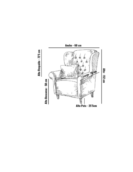 Butaca reclinable para mesa de camilla - Relax