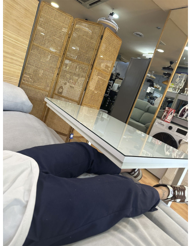 Mesa Camilla Rectangular de Forja...