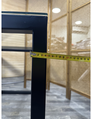 Mesa Camilla Rectangular Forja Negra...