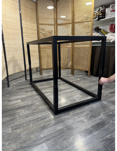 Mesa Camilla Rectangular Forja Negra...