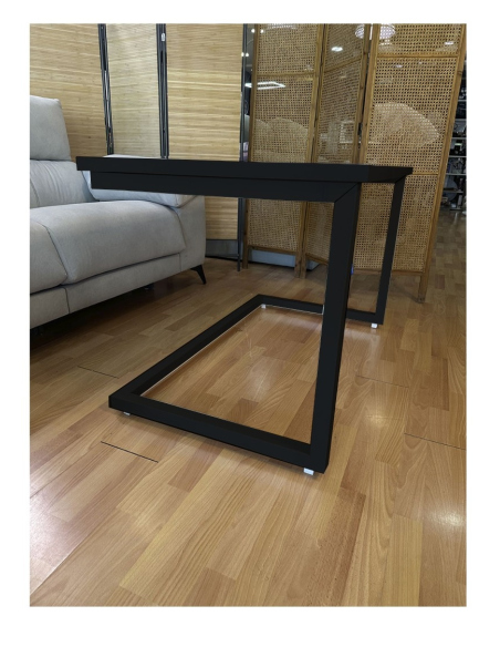Mesa Camilla Rectangular de Forja Relax - Color Negro