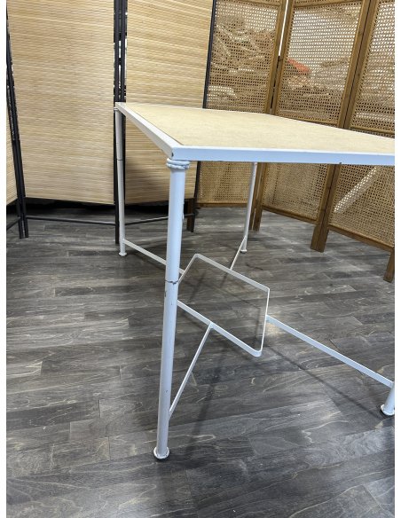 Conjunto Mesa Camilla Rectangular Forja Fina - Tarima Diamante - Convertible