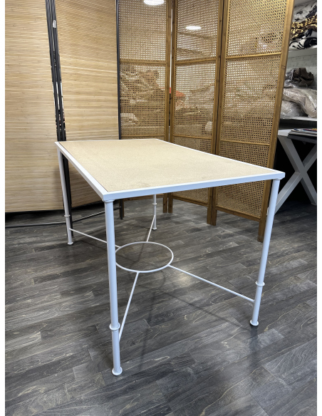 Conjunto Mesa Camilla Rectangular Forja Fina - Tarima Redonda - Convertible